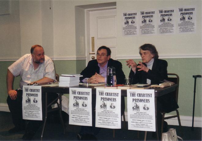 Dorothy Thompson answers a question from the audience