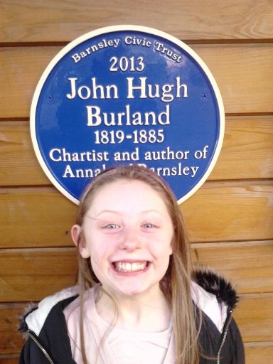 Ciara Lomax discovers the blue plaque for John Hugh Burland