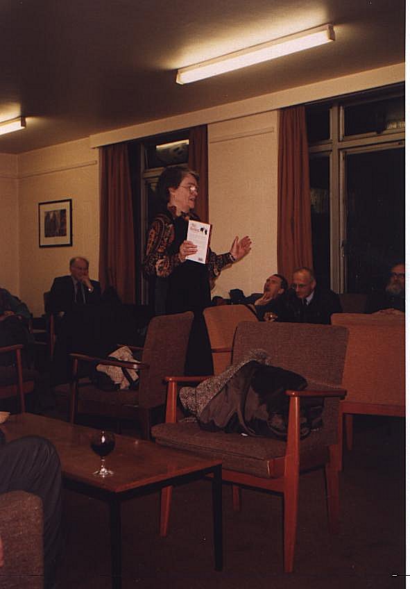 Presentation of 'The Duty Of Discontent' to Dorothy Thompson, 1995